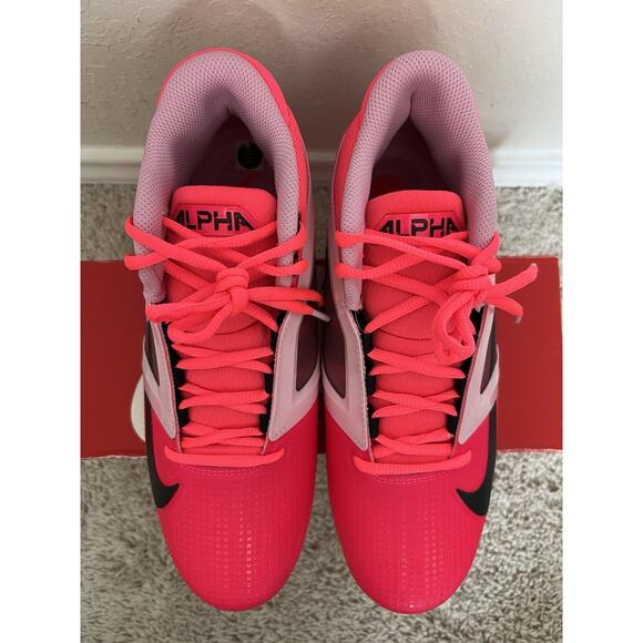 Nike Alpha Menace 4 Pro NRG Racer Pink/Grey HJ4568-600 Size 8 New - Picture 4 of 9